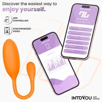 Intoyou Logan vibrerend ei oranje met appbediening
