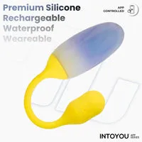 Intoyou NexEgg vibratie-ei geel/paars met app 10 standen