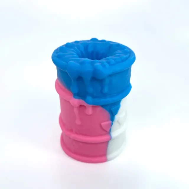 Tentickle Toxxxik Trans Pride #3 stroker mini super soft glow
