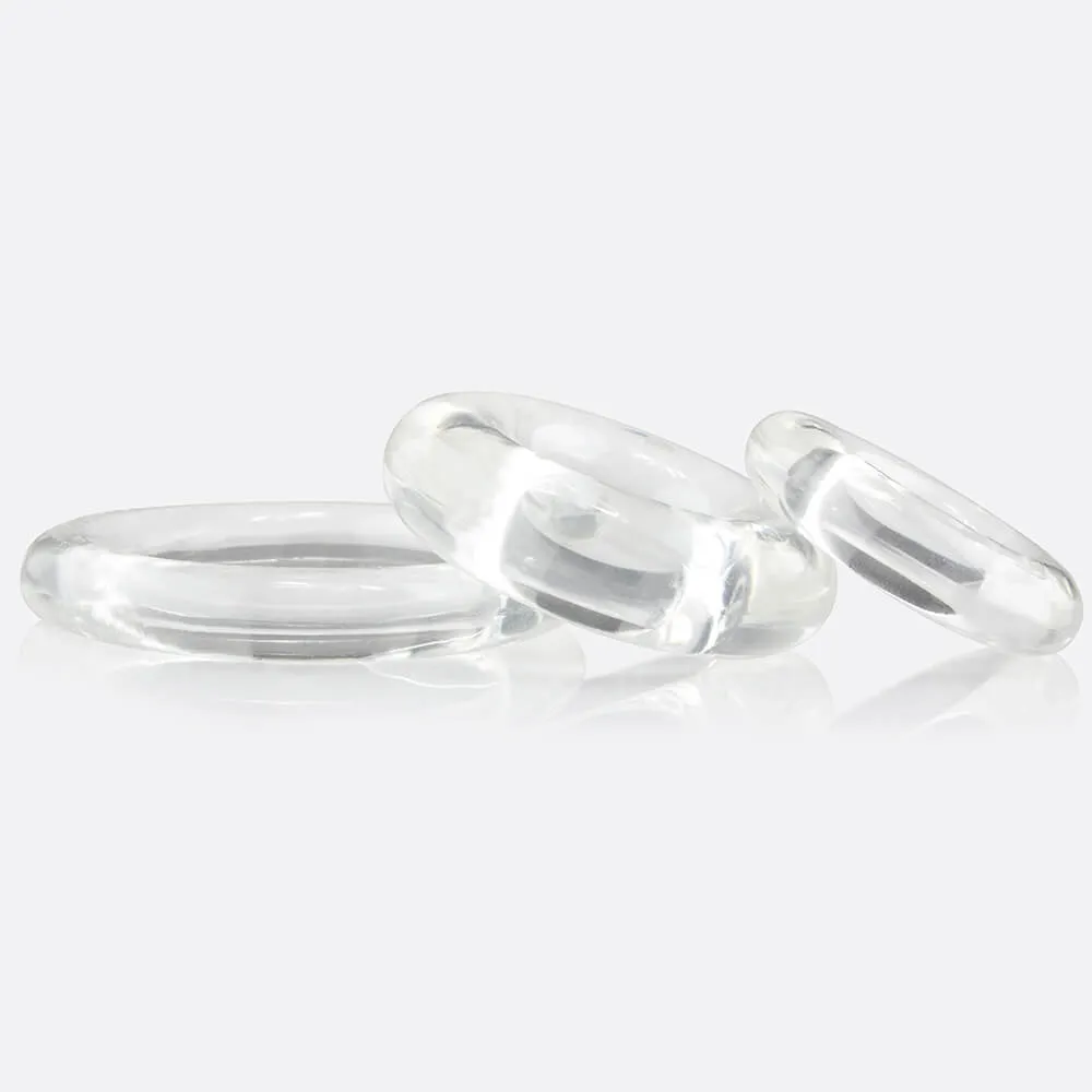 Screaming O Ring O x3 cockringen zwart 3 stuks elastisch