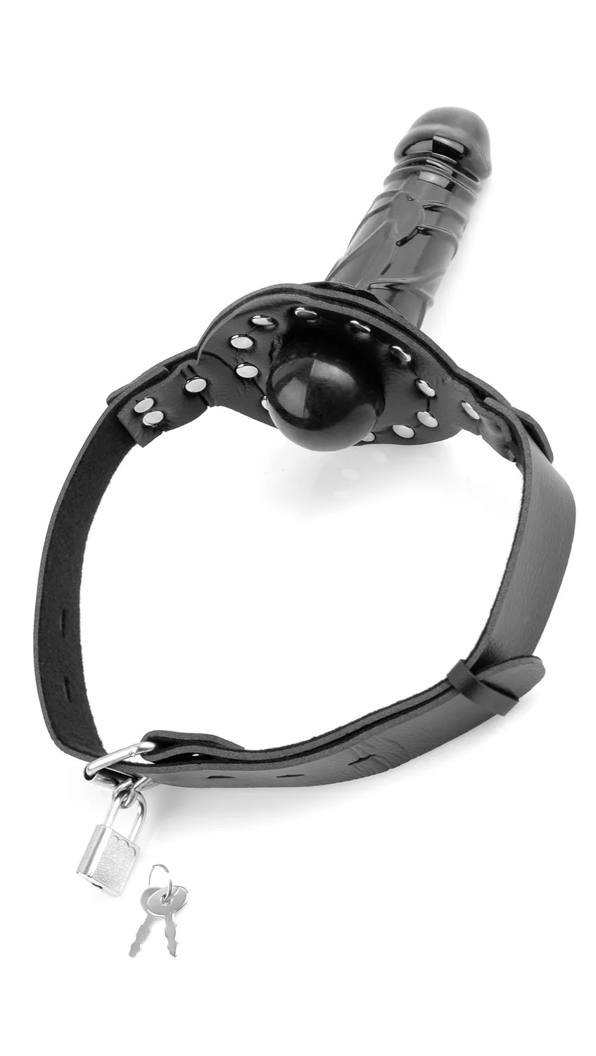 Pipedream Fetish Fantasy Deluxe Ball Gag with Dildo mondknevel zwart