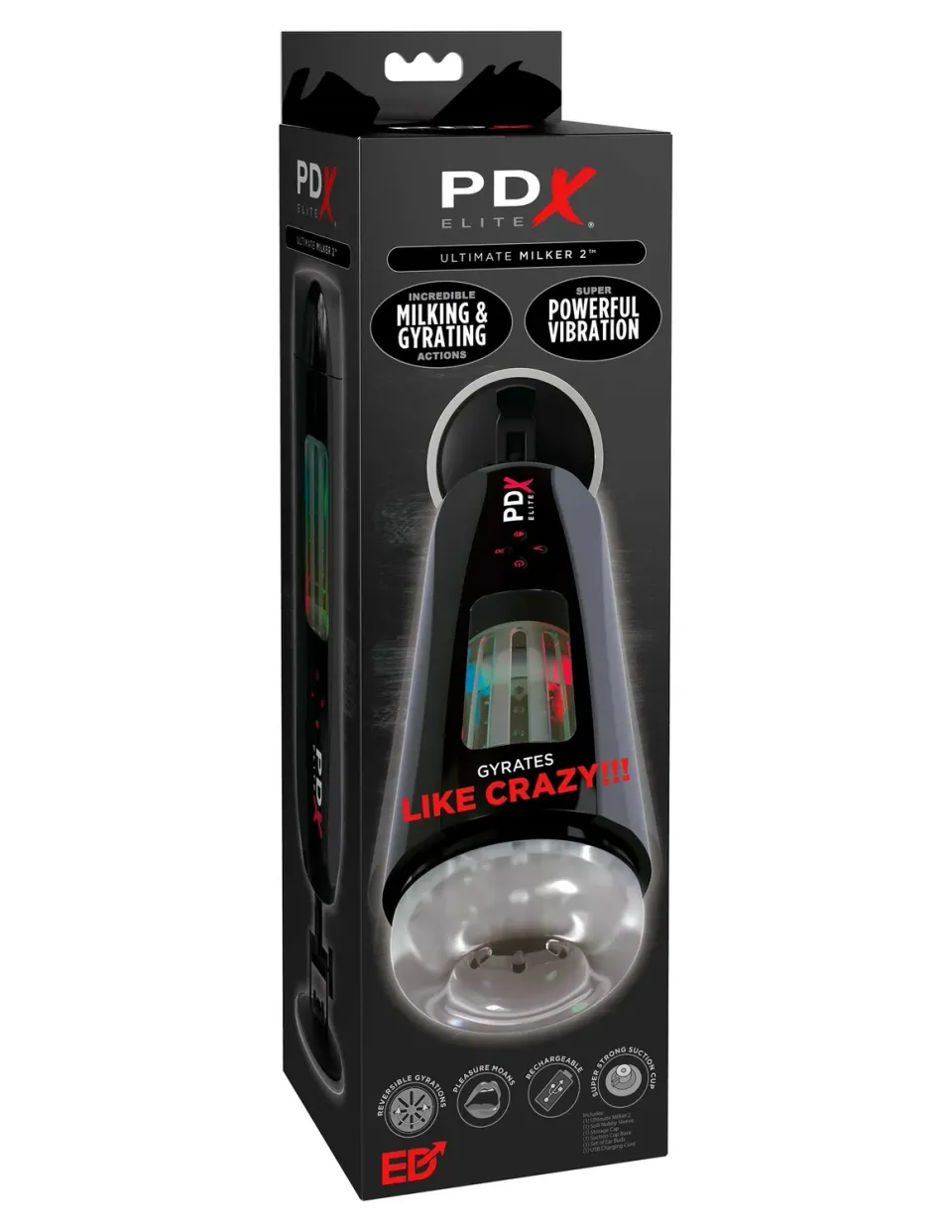 Pipedream PDX Elite Ultimate Milker 2 vibrerende masturbator