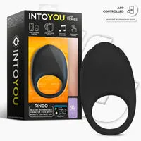 Intoyou Ringo Penisring Vibrerend met App Zwart