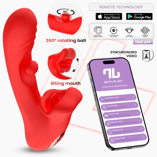 Intoyou Franky Vibrator met Roterende Bal en App
