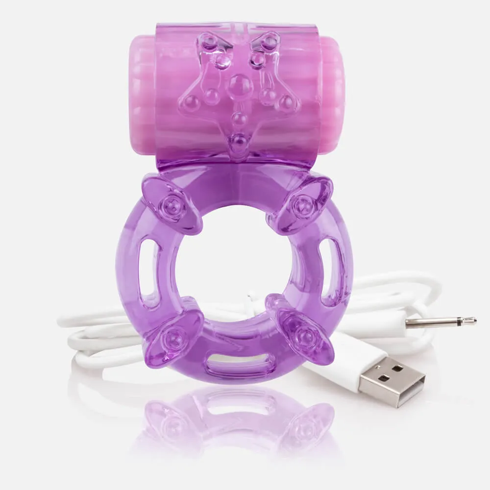 Screaming O Charged BigO Ring cockring blauw oplaadbaar