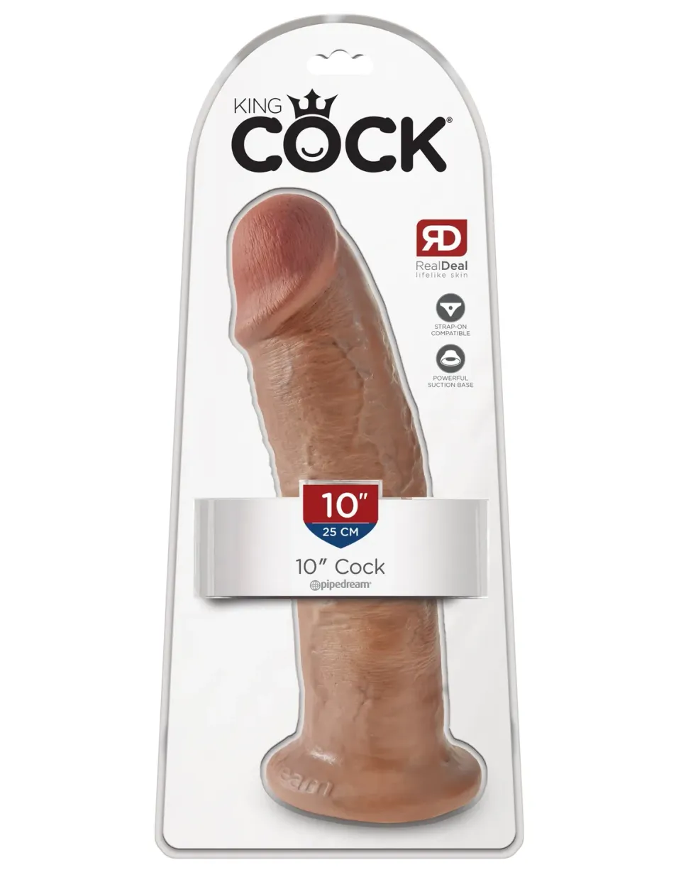 Pipedream King Cock 10 inch dildo huidskleur realistisch