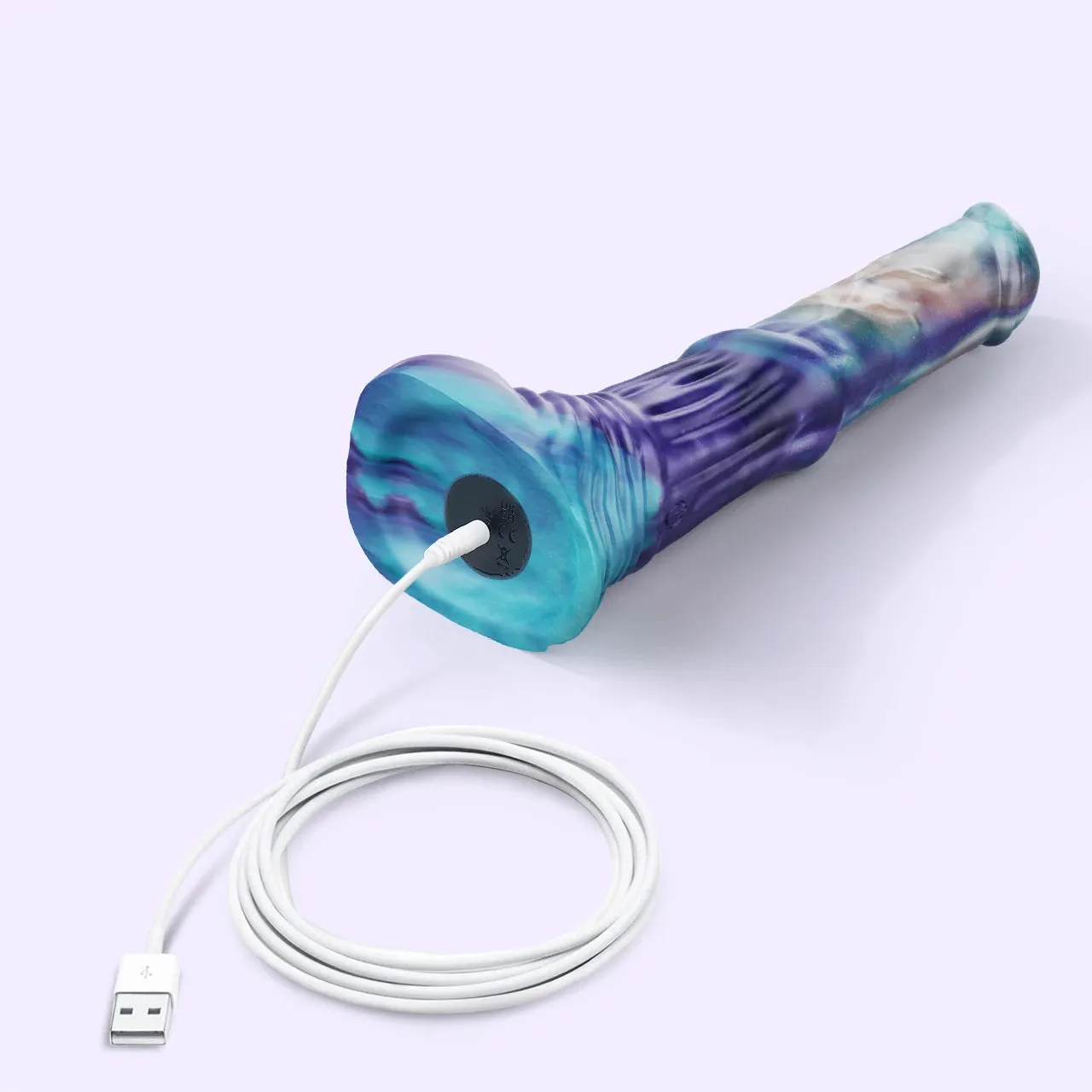 Beisar Faunus fantasy dildo blauw-goud trillend