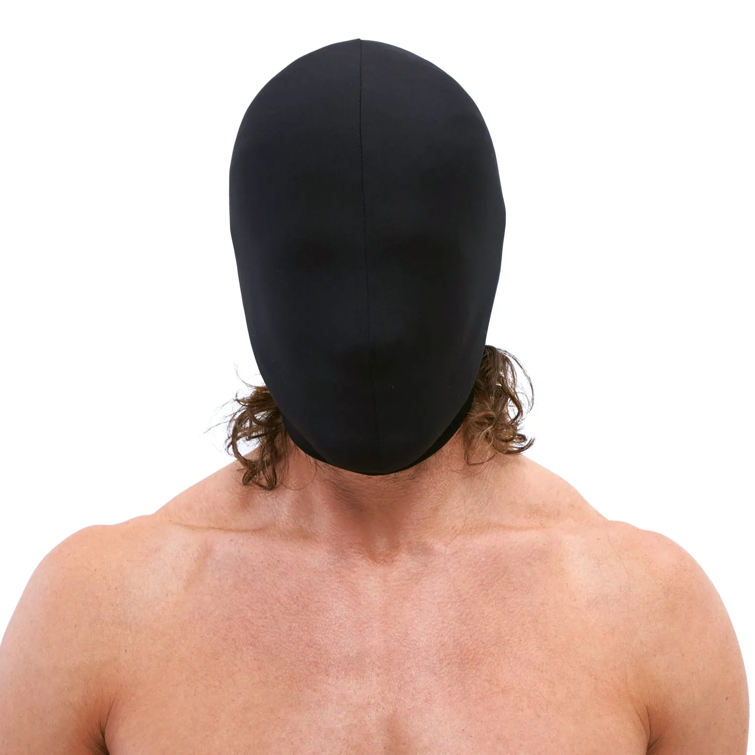 Lux Fetish Blackout Stretch Hood masker zwart