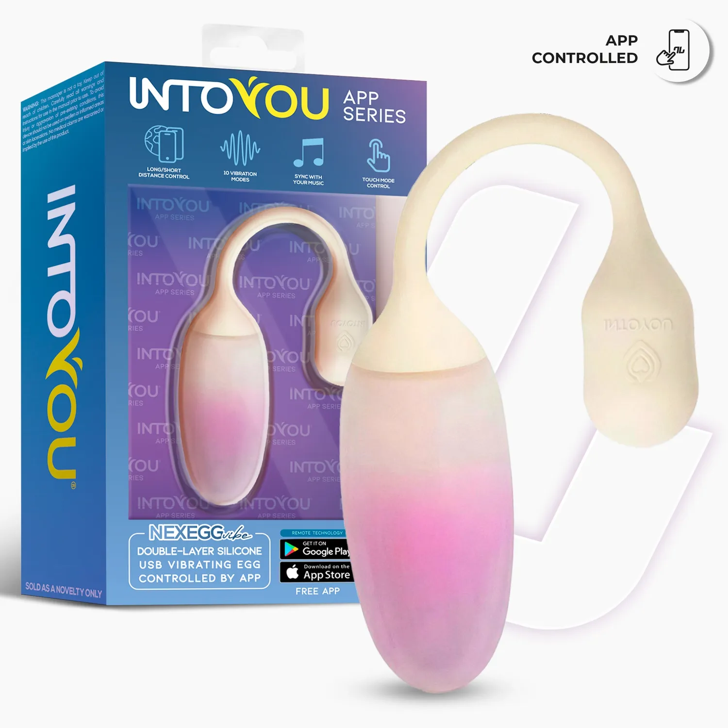 Intoyou NexEgg tril-ei met app beige/roze