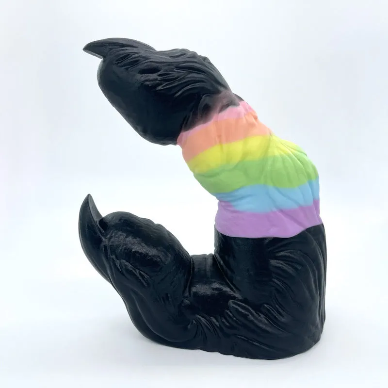 Tentickle Wölfing Black Rainbow dildo medium OO20
