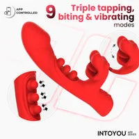 Intoyou Trixy Rabbit Vibrator met App tikkend 4 motors