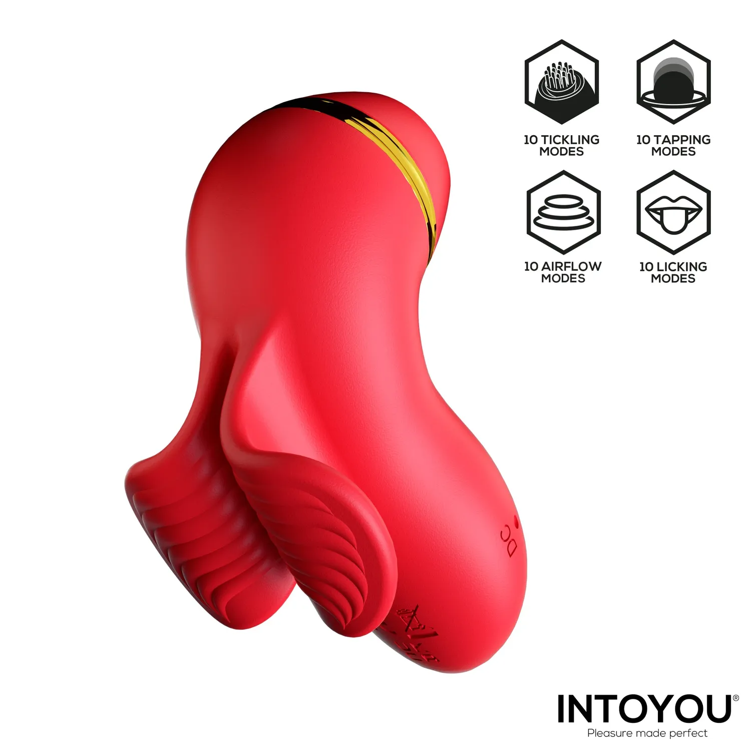 Intoyou Beeny Clitorisstimulator 4 opzetstukken zuigfunctie