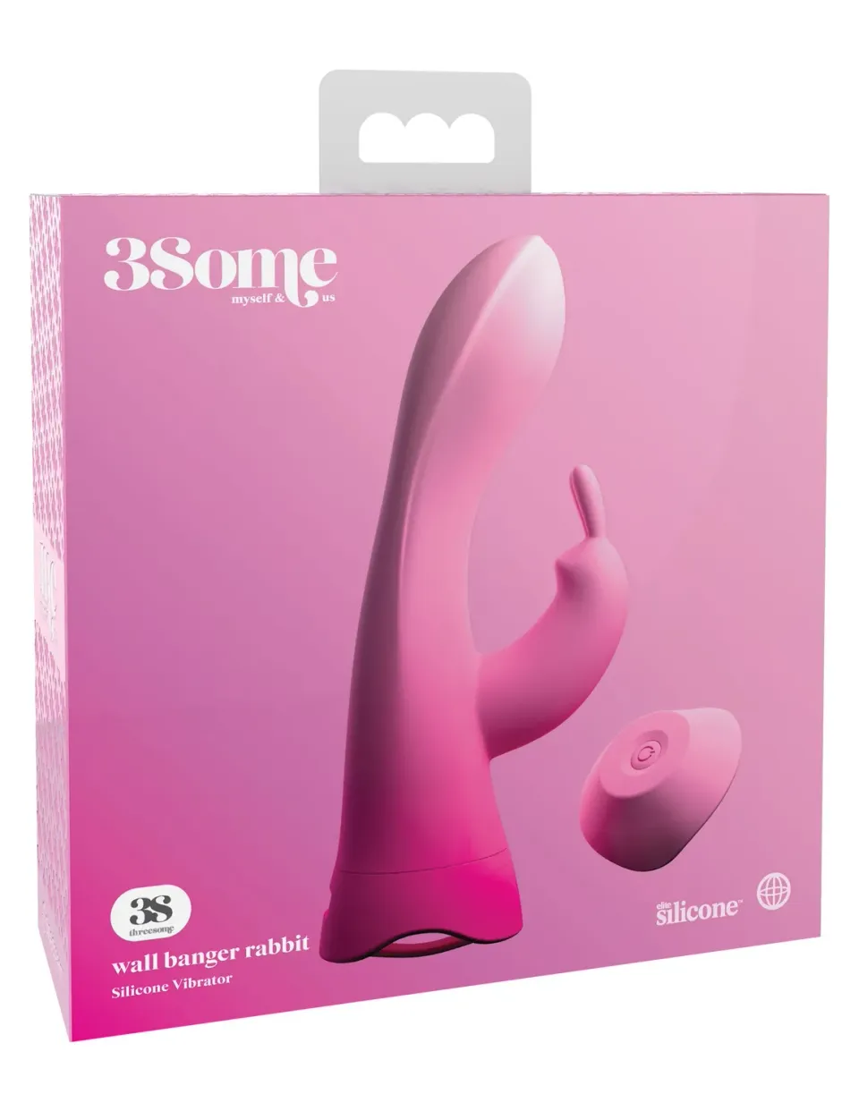 Pipedream 3Some Wall Banger Rabbit konijnenvibrator zuignap
