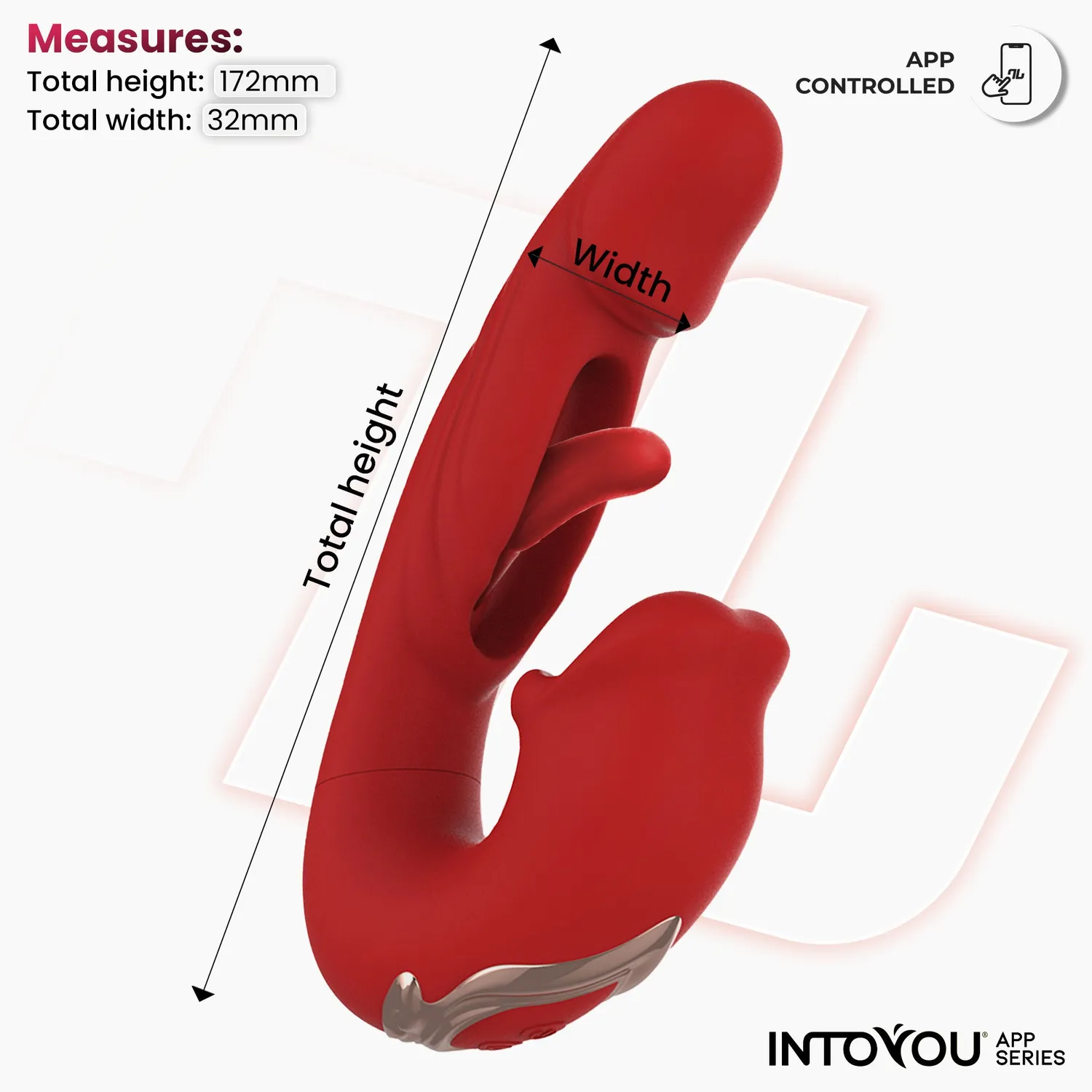 Intoyou Mouty vibrator met app biting en flipping
