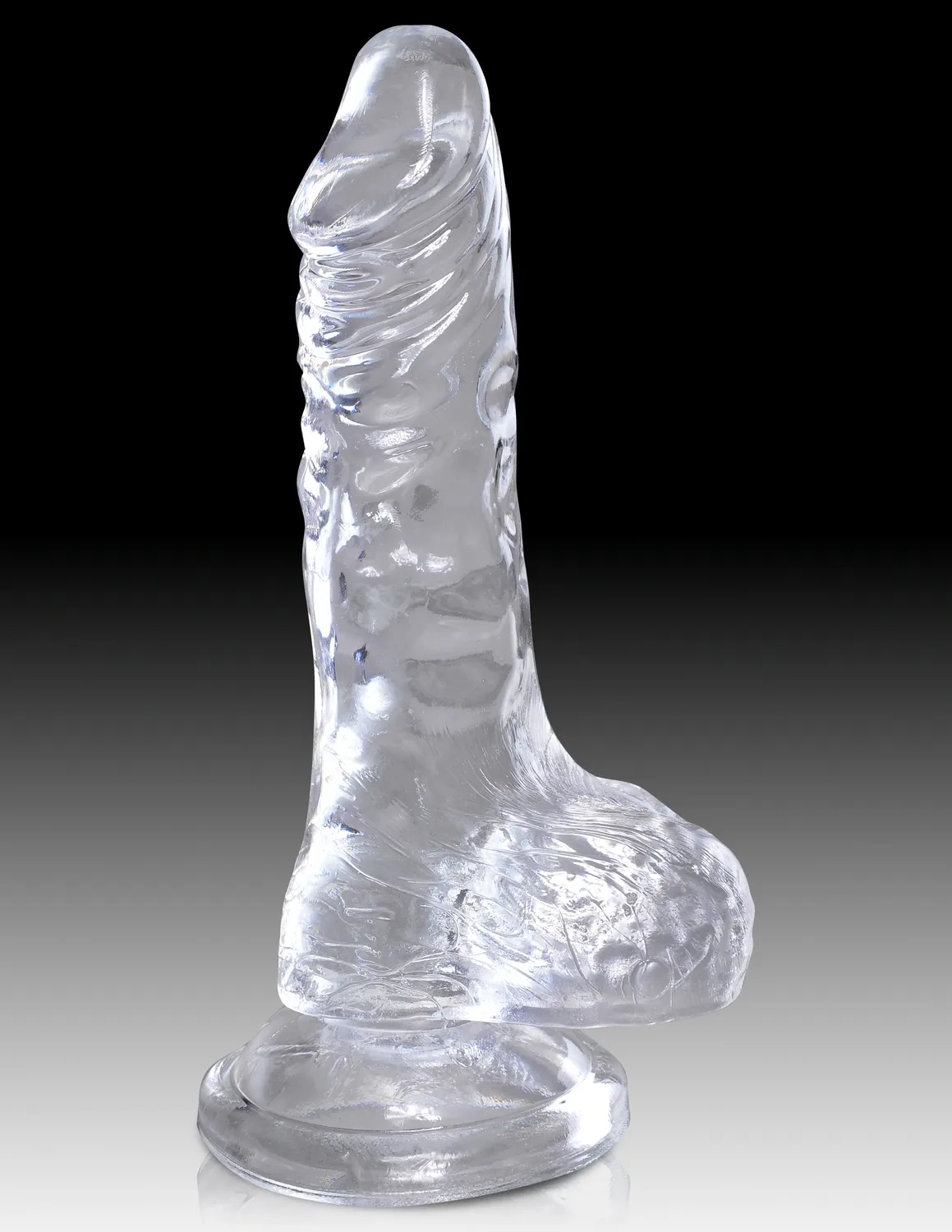 Pipedream King Cock Clear 4 inch dildo transparant met zuignap