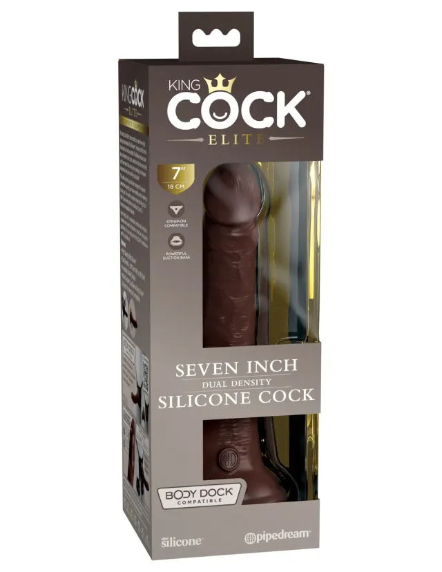 Pipedream King Cock Elite 7 inch siliconen dildo dual density