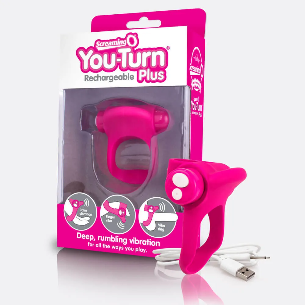 Screaming O You-Turn Plus ring blueberry oplaadbaar