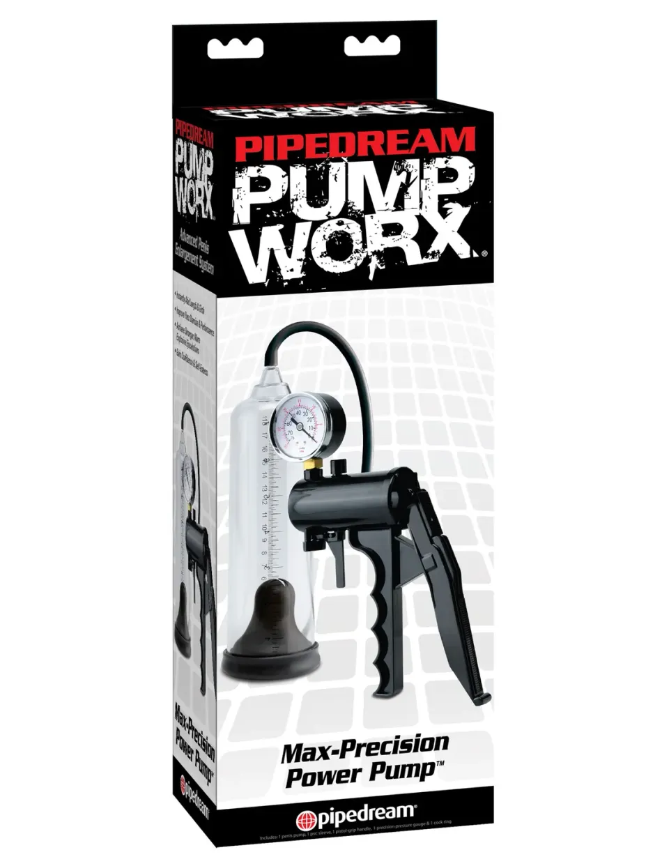 Pipedream Pump Worx Max-Precision penis pomp meter
