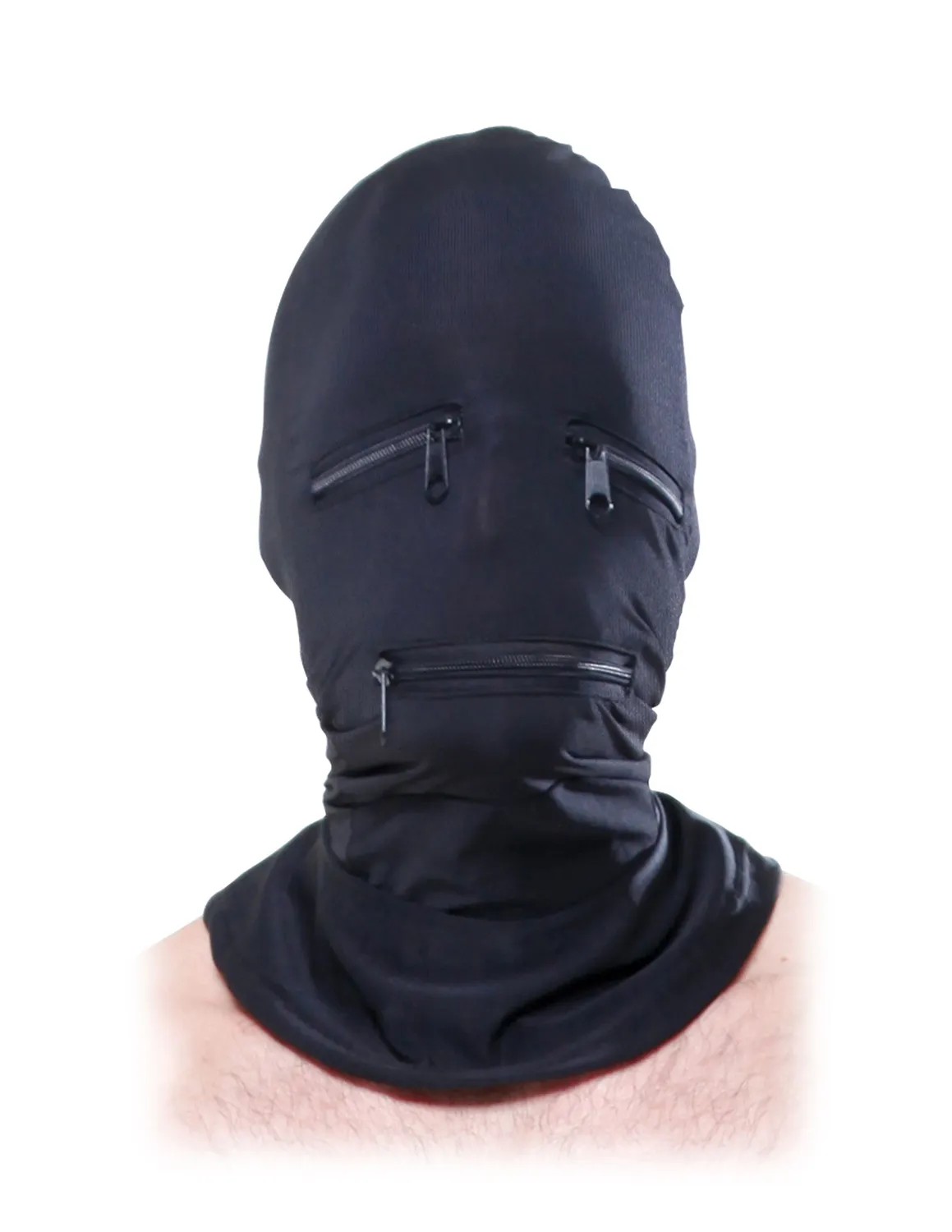 Pipedream Fetish Fantasy Zipper Face hood met rits zwart