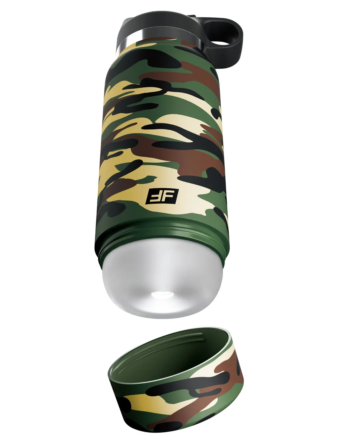 Pipedream Fap Flask Happy Camper stroker fles camo ribbel