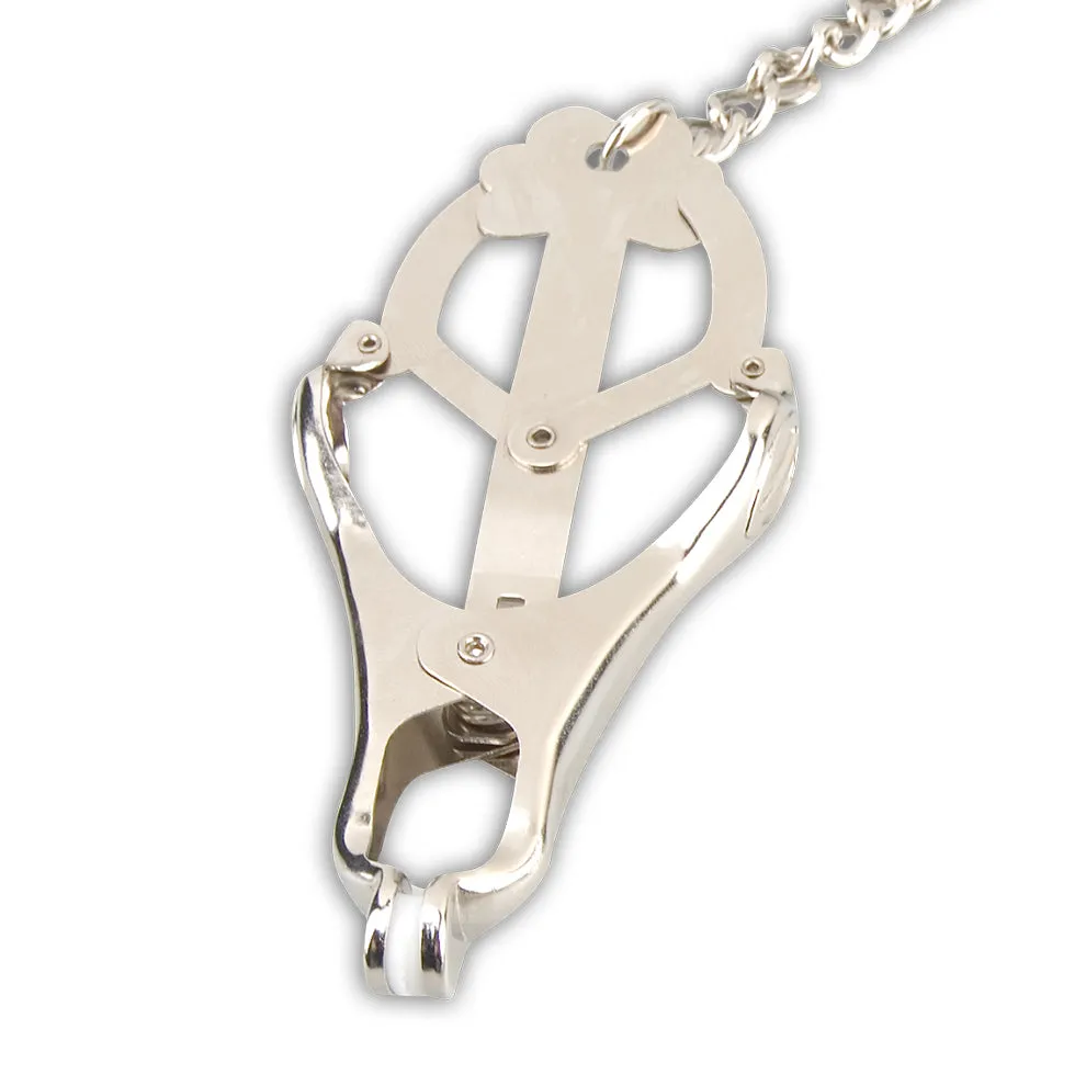 Lux Fetish Japanese Clover Tepelklemmen met Ketting