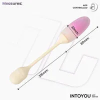 Intoyou NexEgg Tril-ei met App Beige/Roze 10 standen