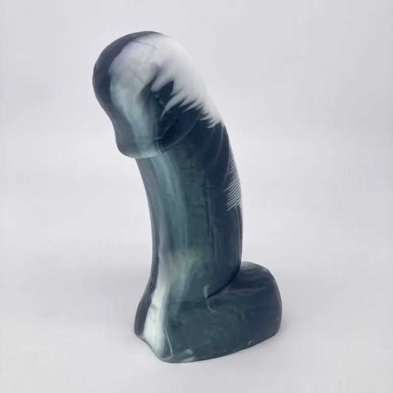 Tentickle Woodsman Goth Stripe dildo small zacht flop