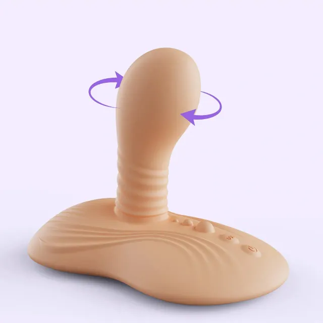 Beisar Robinson berijdbare vibrator beige zuignap