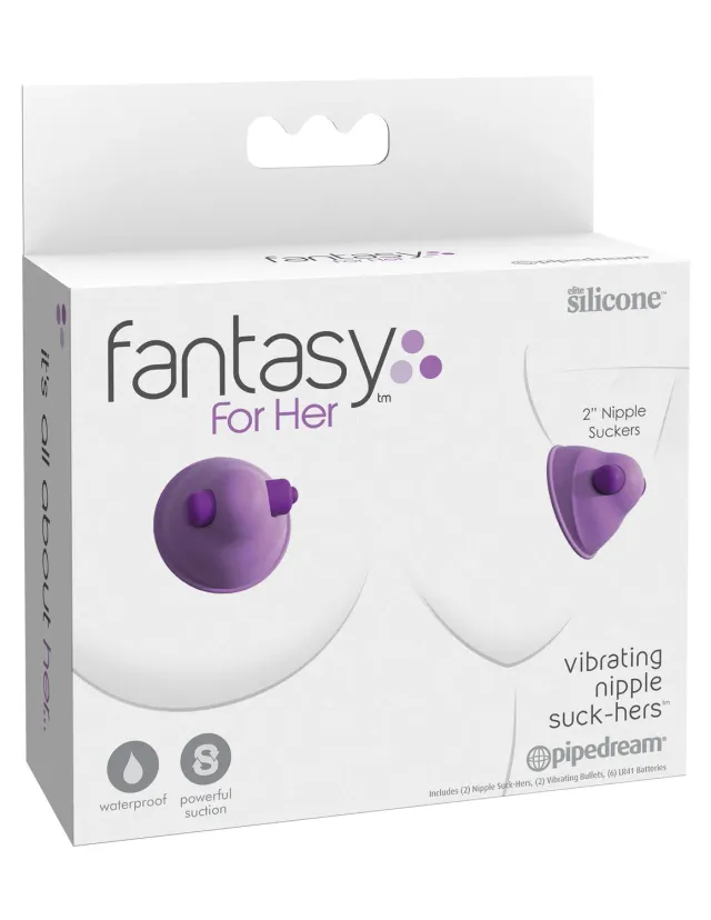 Pipedream Fantasy For Her Nipple Suck-Hers tepelzuigers vibrerend