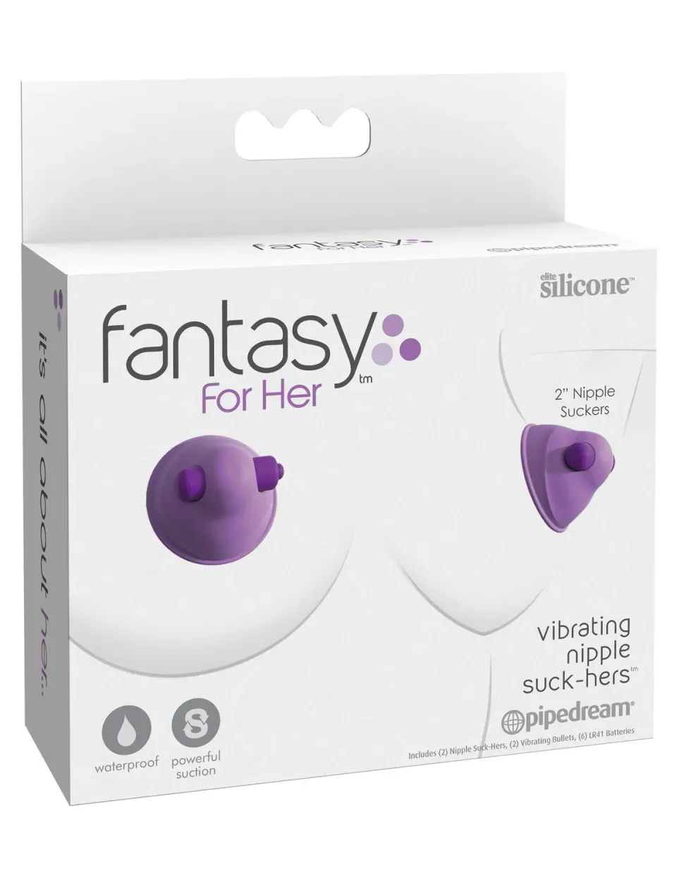 Pipedream Fantasy For Her Nipple Suck-Hers tepelzuigers vibrerend