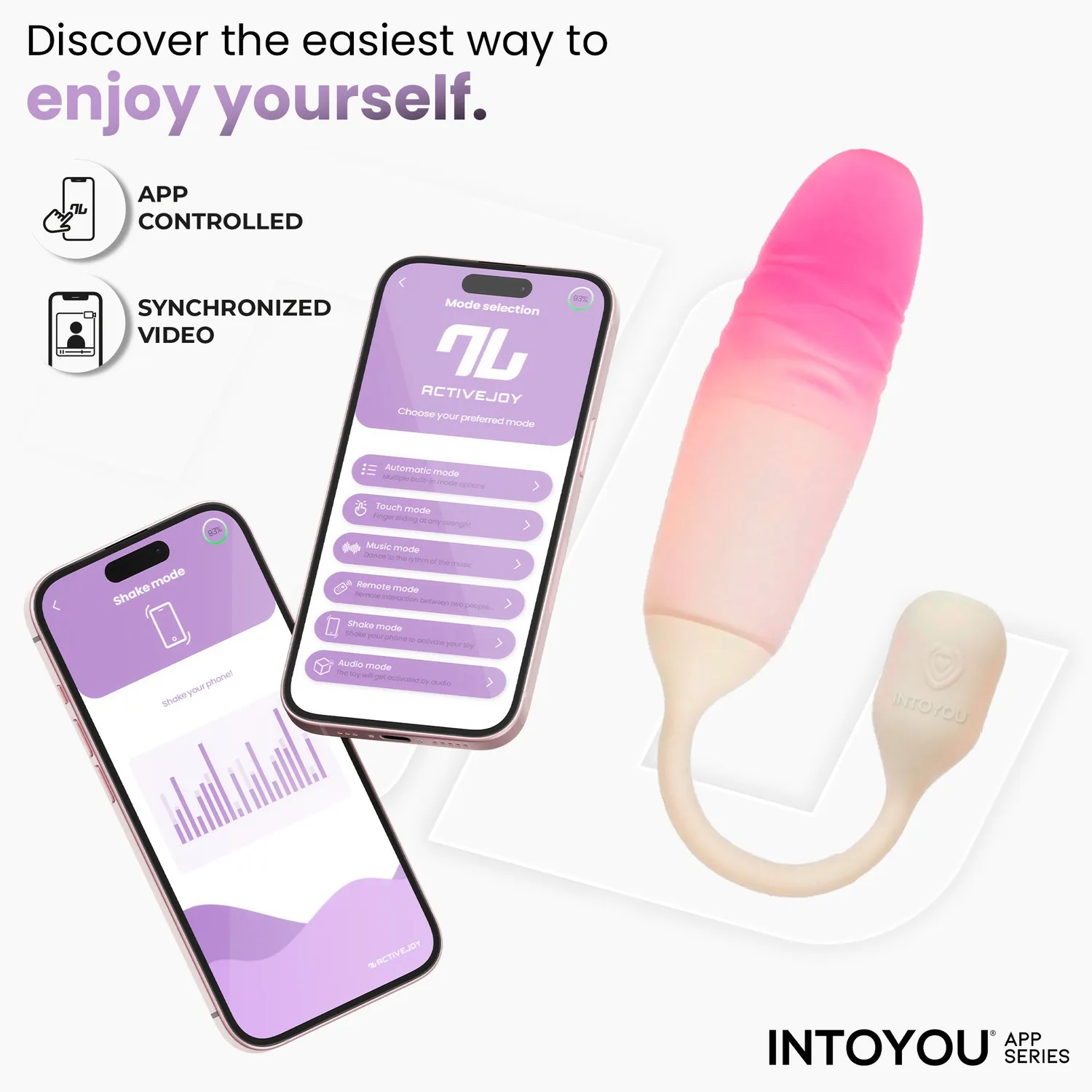 Intoyou NexEgg Motion vibratie-ei thrusting beige/roze