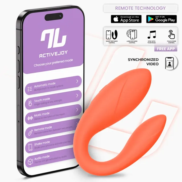 Intoyou Stellen Vibrator met App Zalm Dubbele Motor