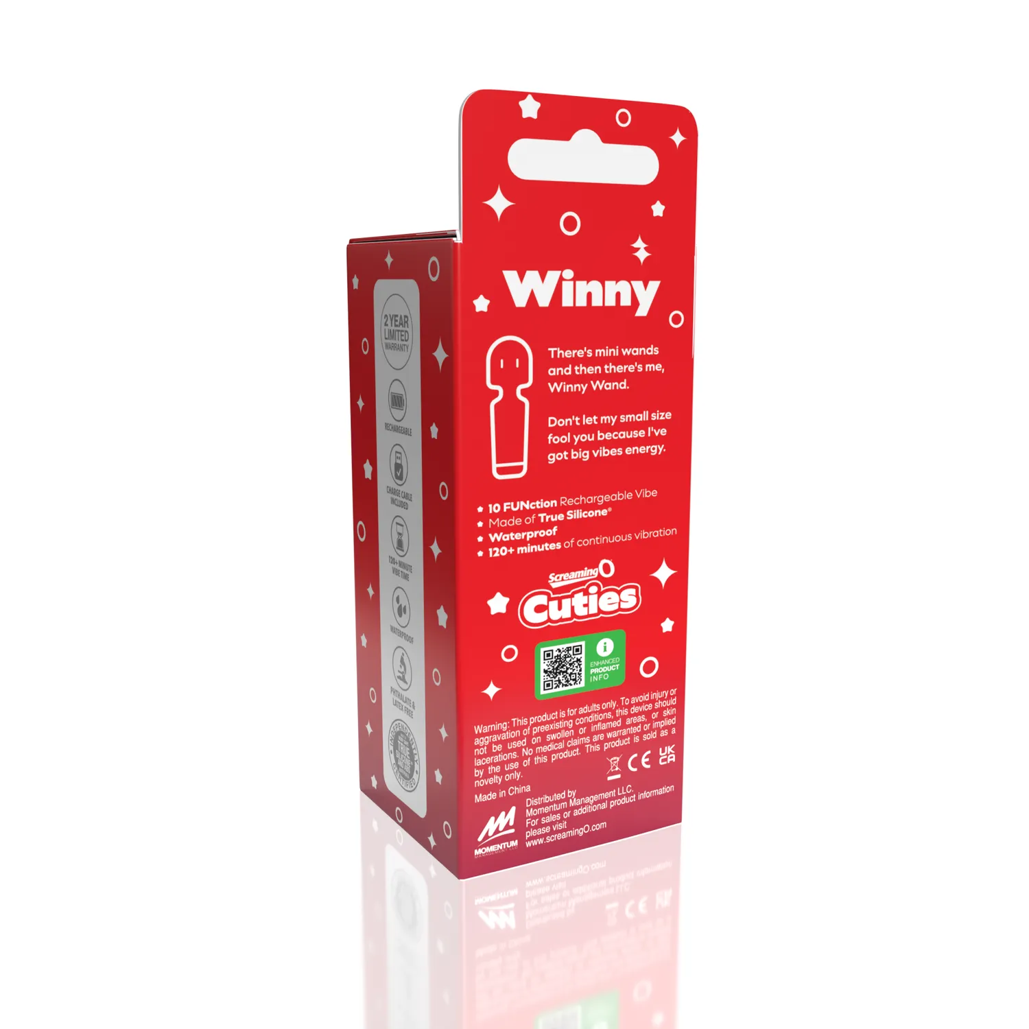 Screaming O Winny mini wand vibrator groen oplaadbaar