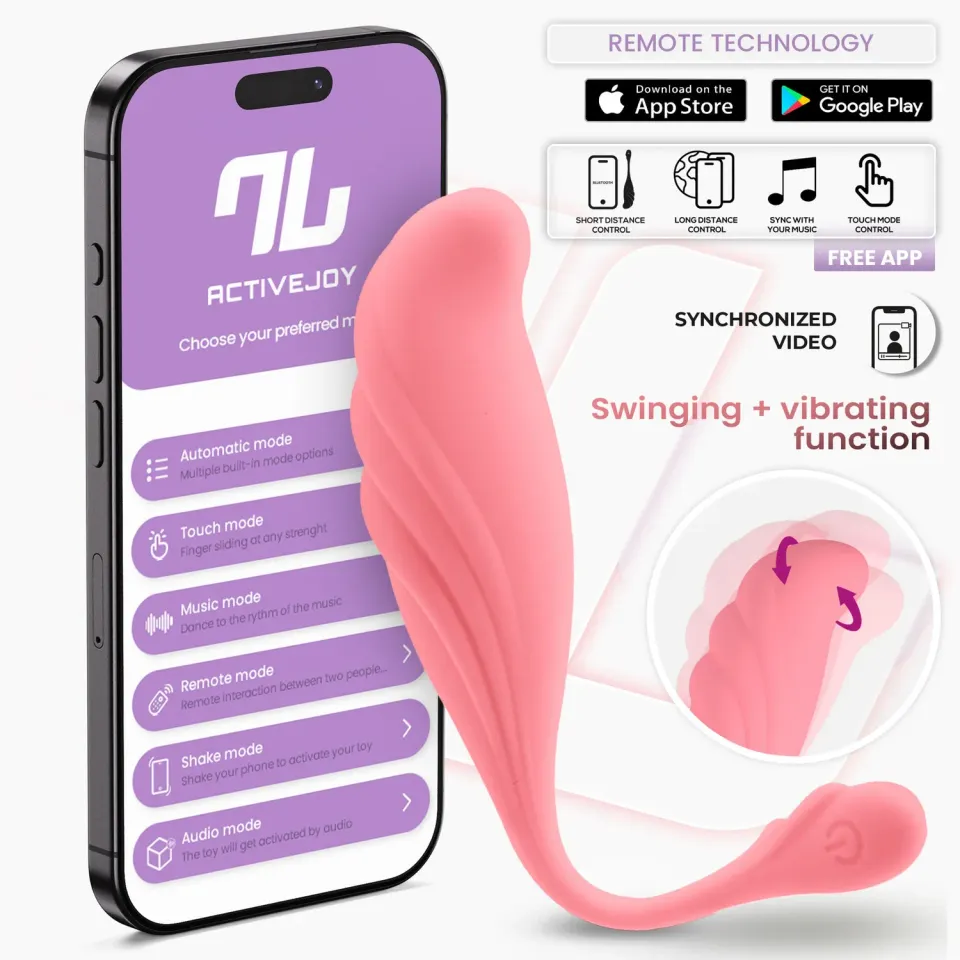 Intoyou Vibrating Egg with Waving and App tril-ei roze