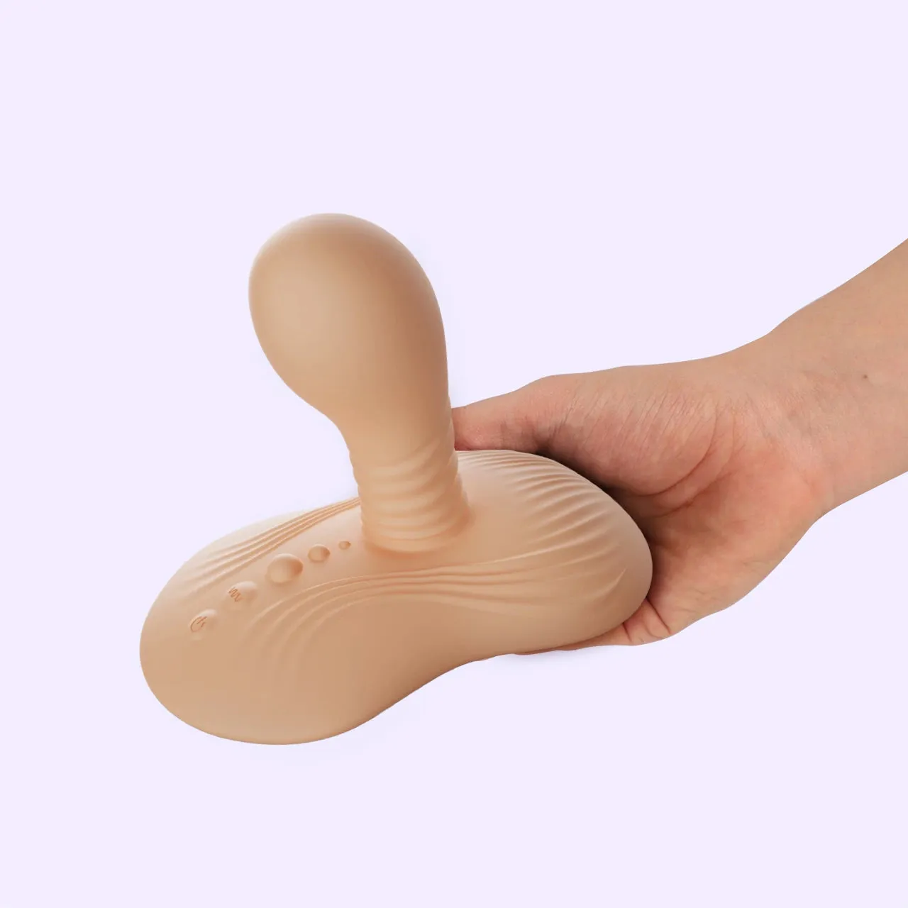 Beisar Robinson berijdbare vibrator beige zuignap