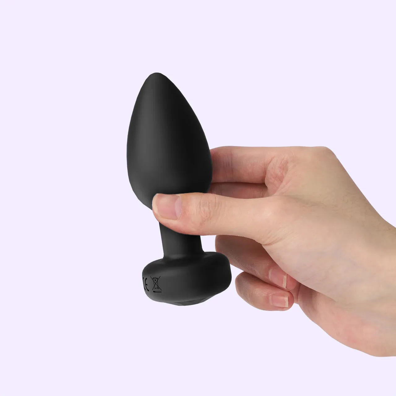 Beisar Peachy buttplug set zwart app 3-delig
