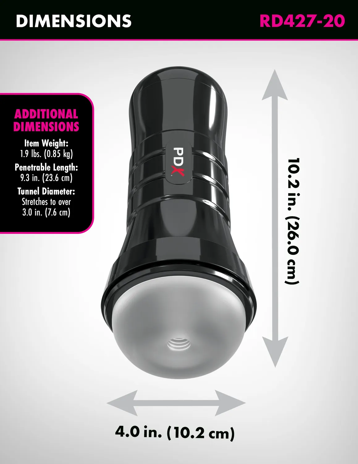 Pipedream Wet Strokers Super Slide & Glide XXL masturbator