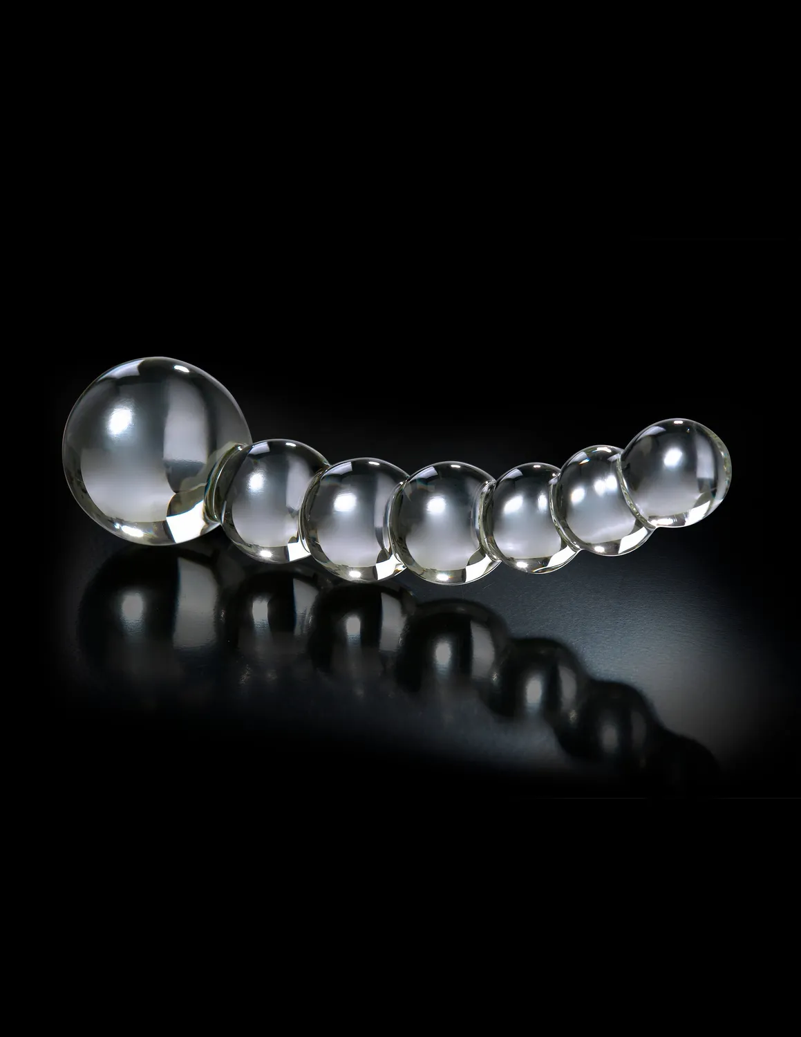 Pipedream Icicles No. 66 glazen dildo kralen transparant