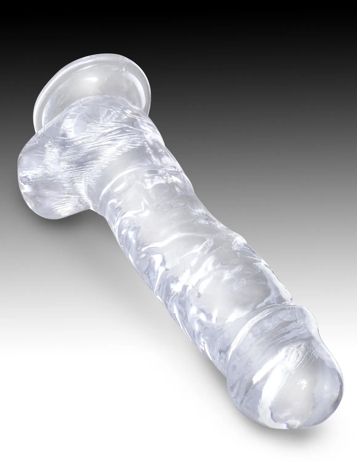 Pipedream King Cock Clear 8 inch realistische dildo transparant