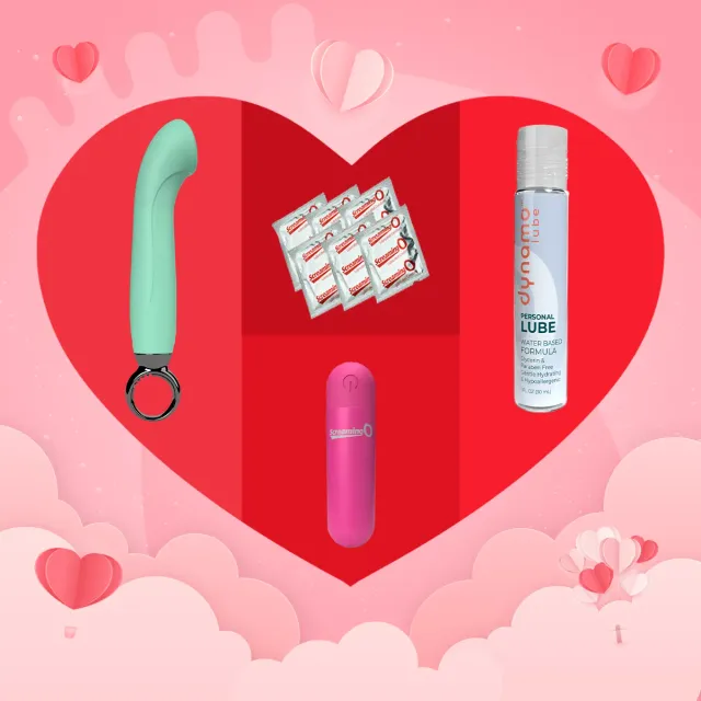 Screaming O Valentine's Pleasure Kit bullet + G-spot vibe