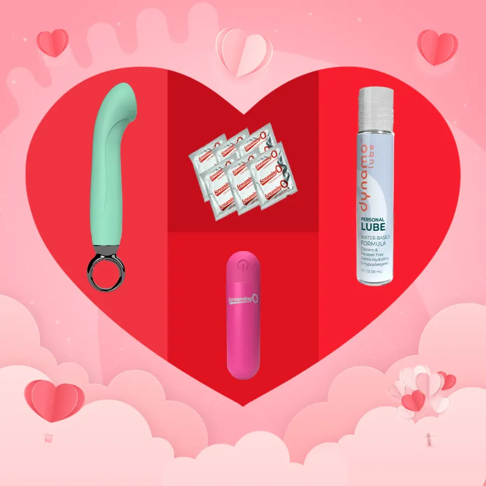 Screaming O Valentine's Pleasure Kit bullet + G-spot vibe