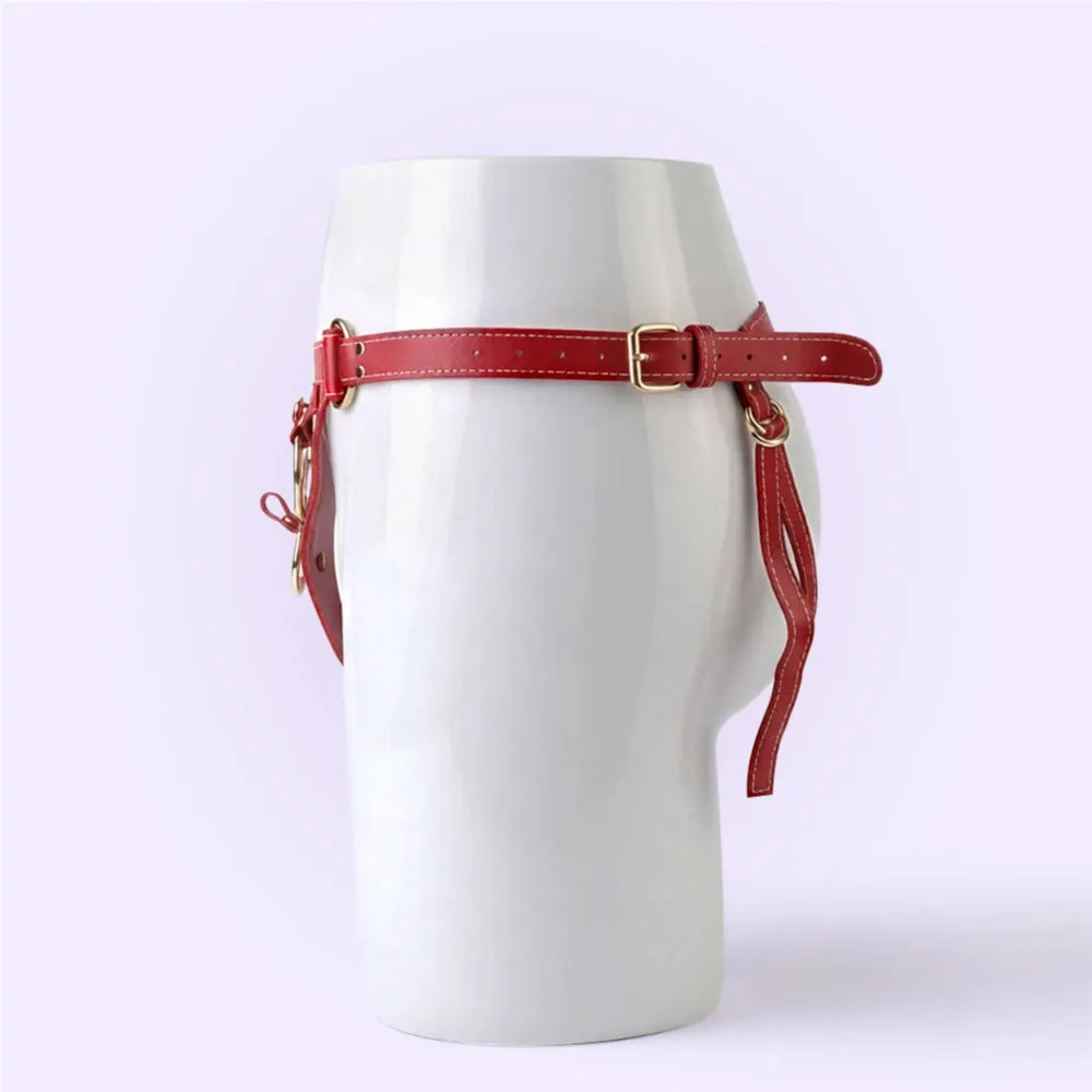 Beisar Strap-On harnas saddle red verstelbaar