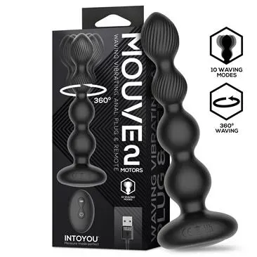 Intoyou Mouve anale plug waving afstandsbediening