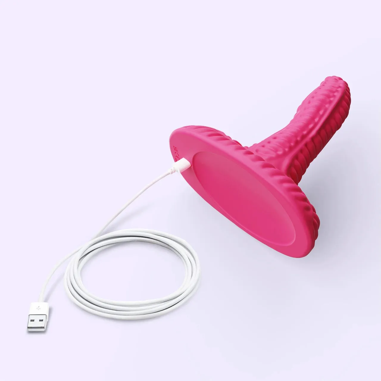 Beisar Fox roterende vibrator magenta met zuiging