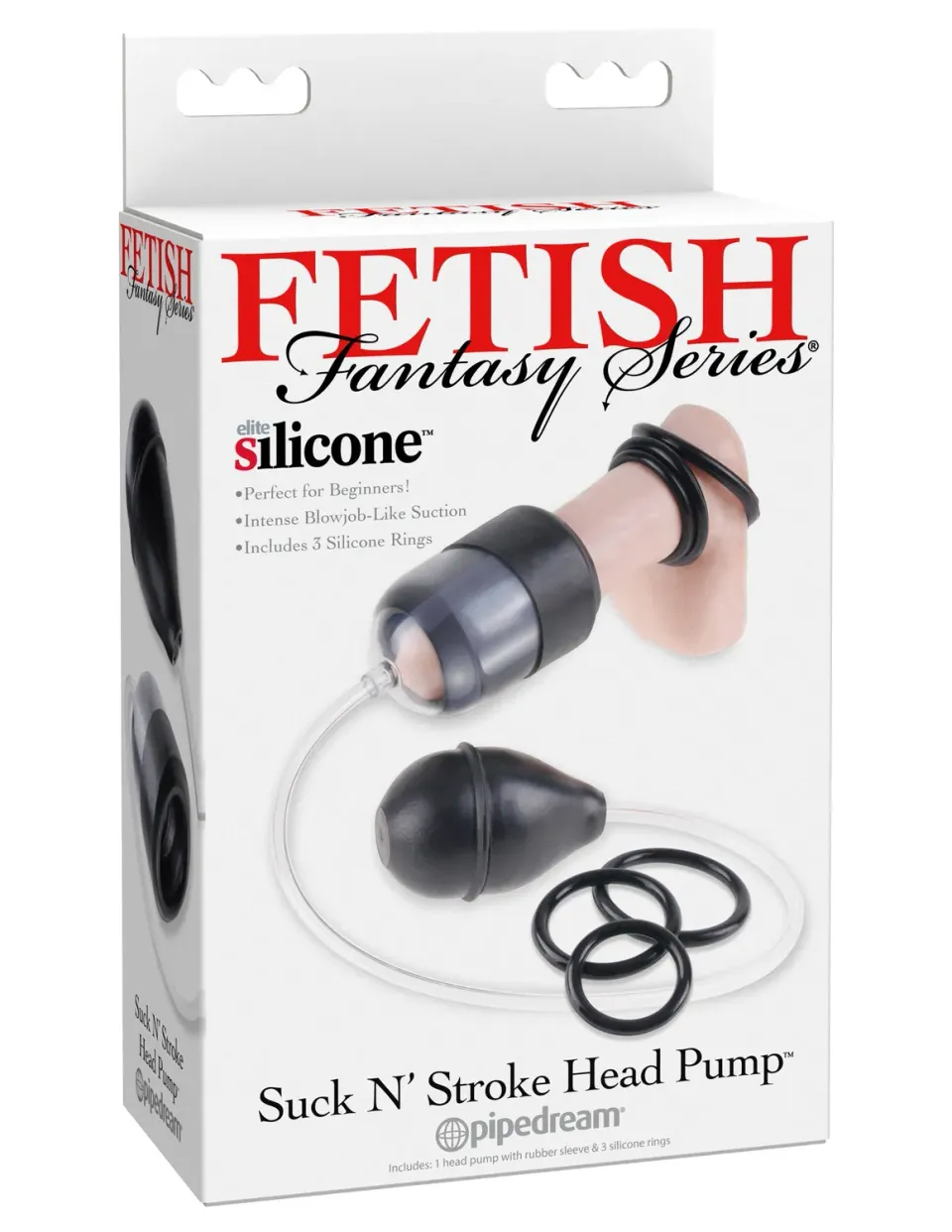 Pipedream Fetish Fantasy Suck N Stroke penis pomp clear