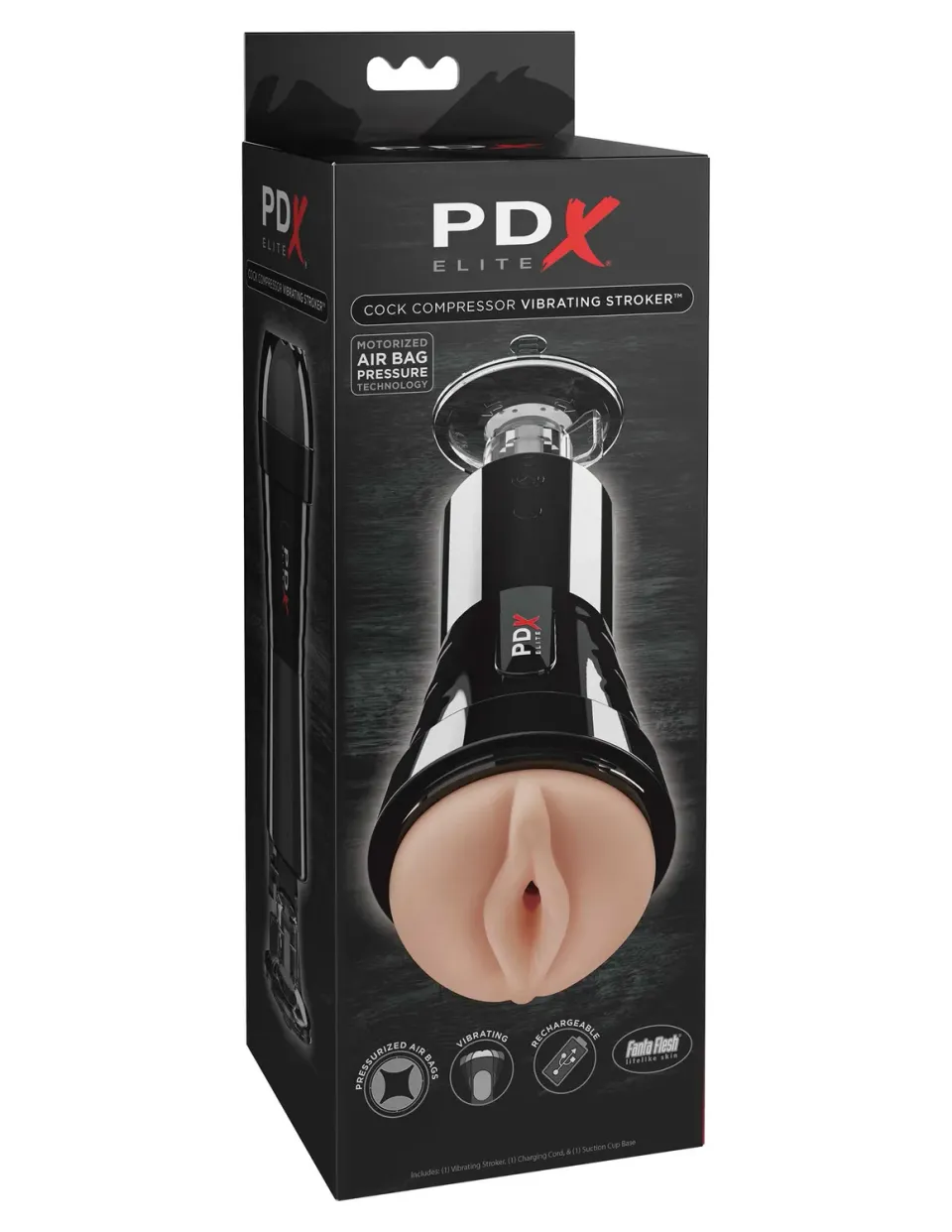 Pipedream PDX Elite Cock Compressor Vibrating Stroker masturbator