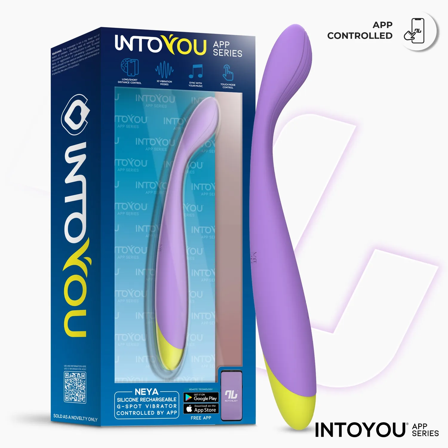 Intoyou Neya G-spot vibrator paars met app