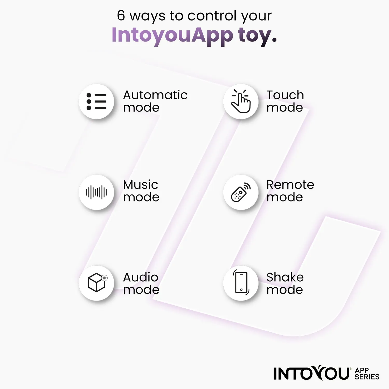 Intoyou paars vibrator lavendel U-vorm met app