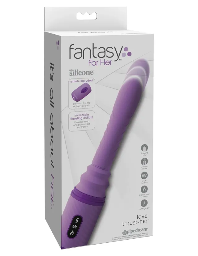 Pipedream Fantasy for Her Love Thrust-Her vibrator paars stuwend