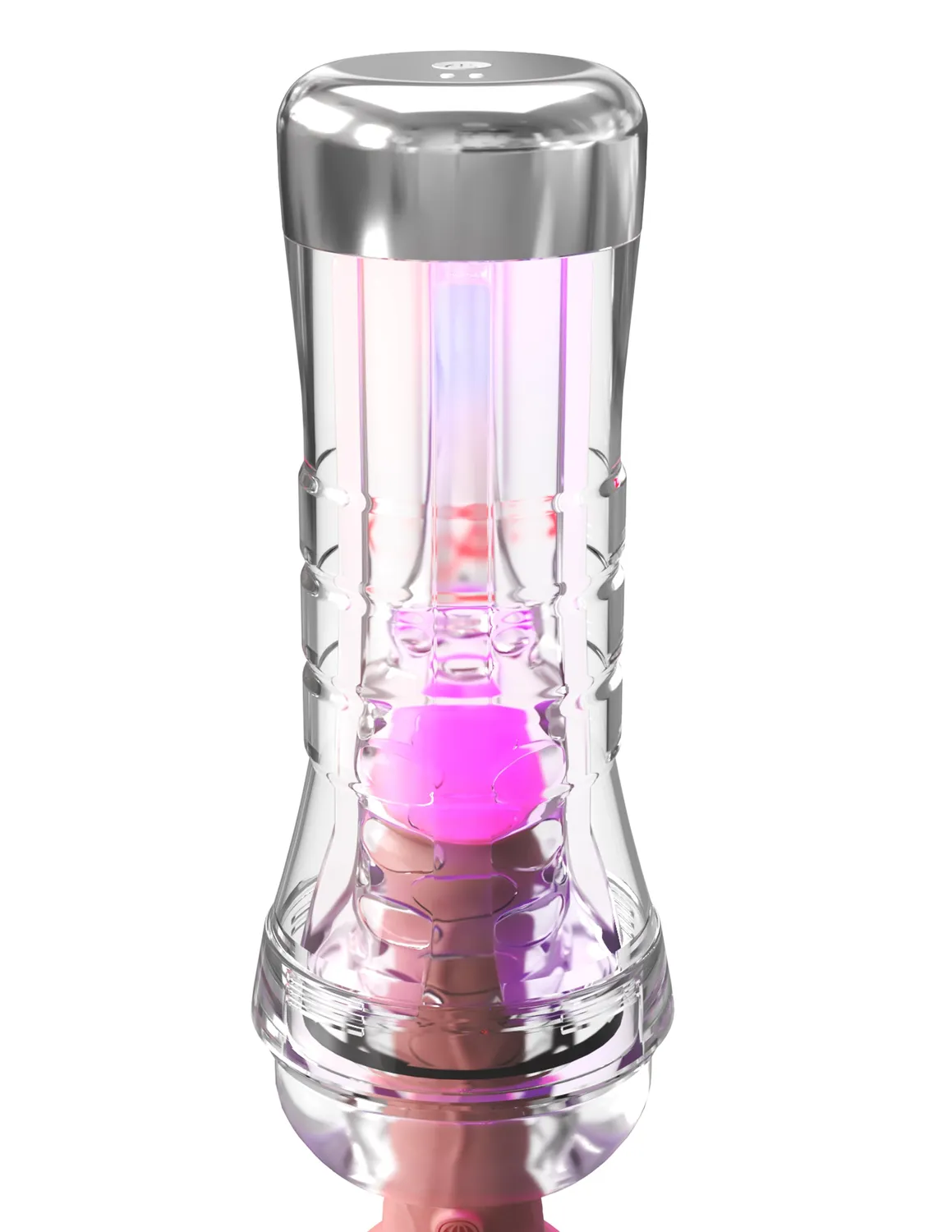 Pipedream ViewTube XXL doorzichtige masturbator LED clear